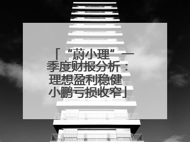 “蔚小理”一季度财报分析：理想盈利稳健 小鹏亏损收窄